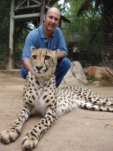 Bruce Josephs with cheetah