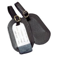 leather luggage tags