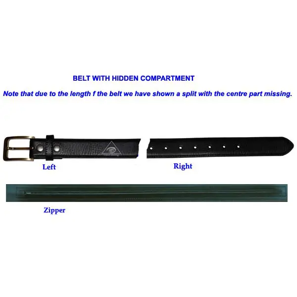 belt with hidden compartment